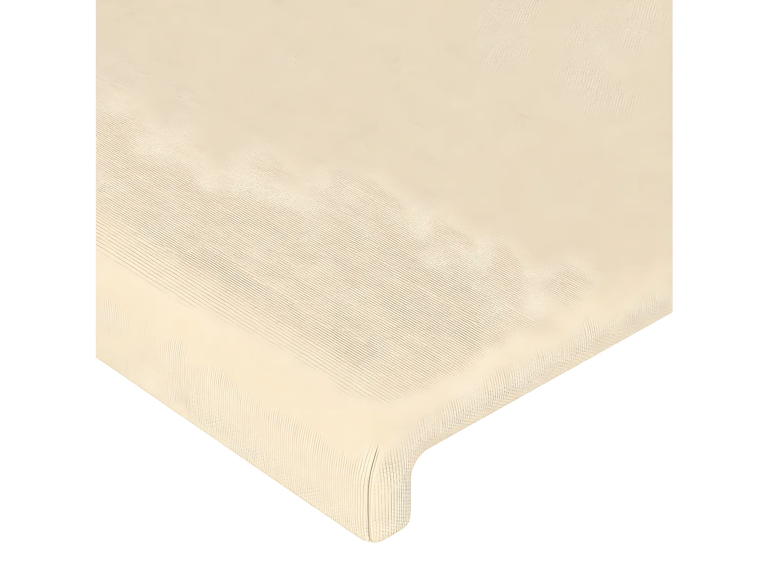 Tête de lit à LED Crème 203x16x78/88 cm Tissu POI41157 BonneVie Meuble