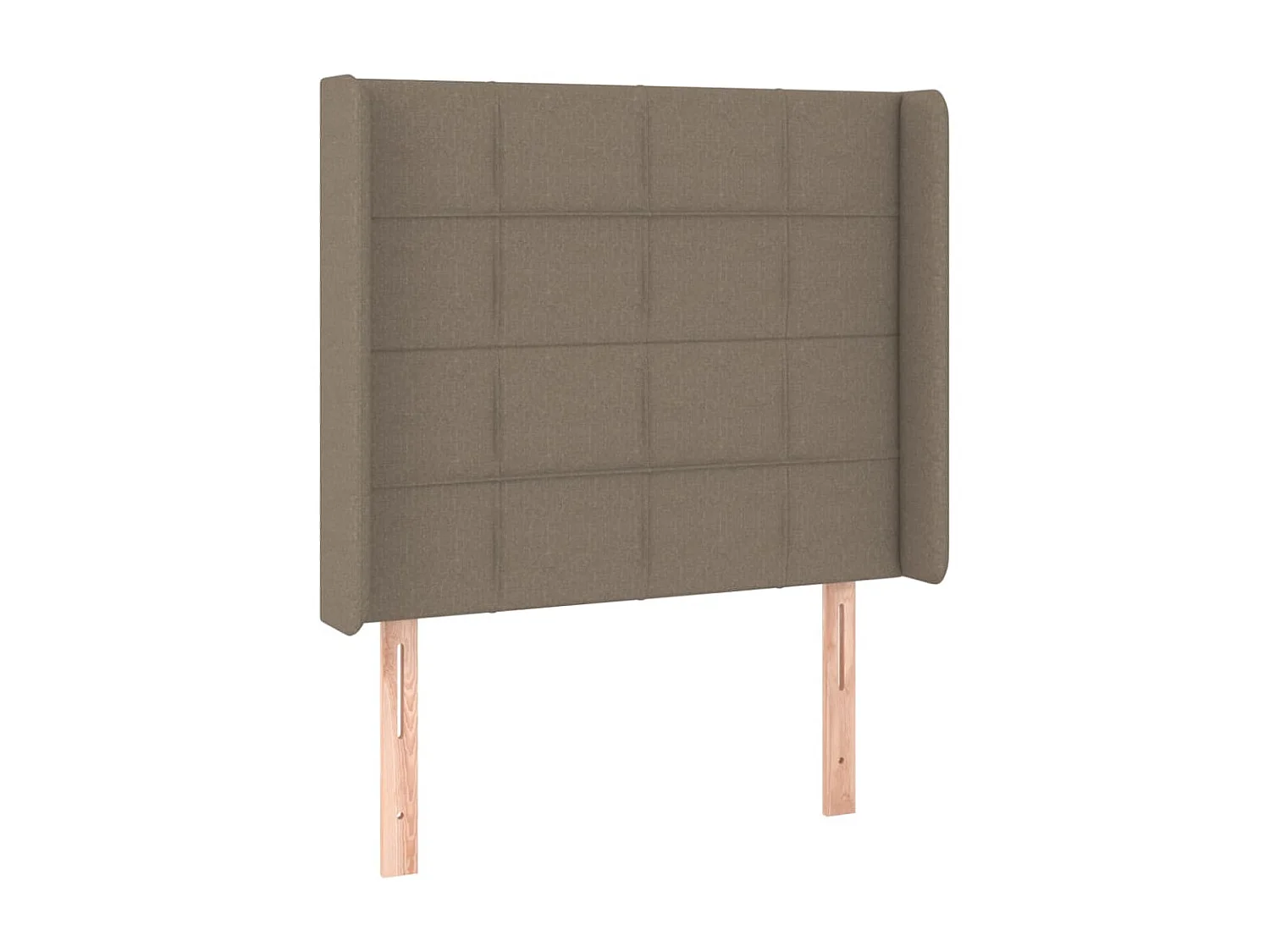 Tête de lit avec oreilles Taupe 83x16x118/128 cm Tissu POI49574 BonneVie Meuble