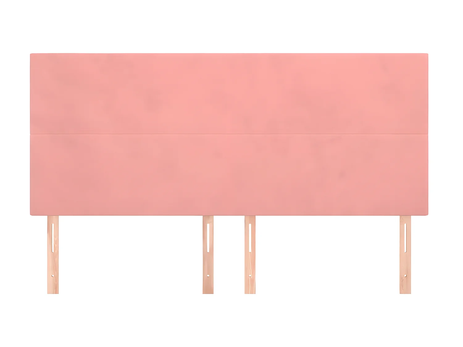 Têtes de lit 4 pcs Rose 100x5x78/88 cm Velours POI26516 BonneVie Meuble