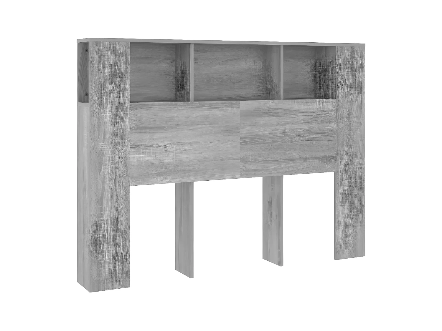 Armoire de tête de lit Sonoma gris 140x18,5x104,5 cm POI13851 BonneVie Meuble