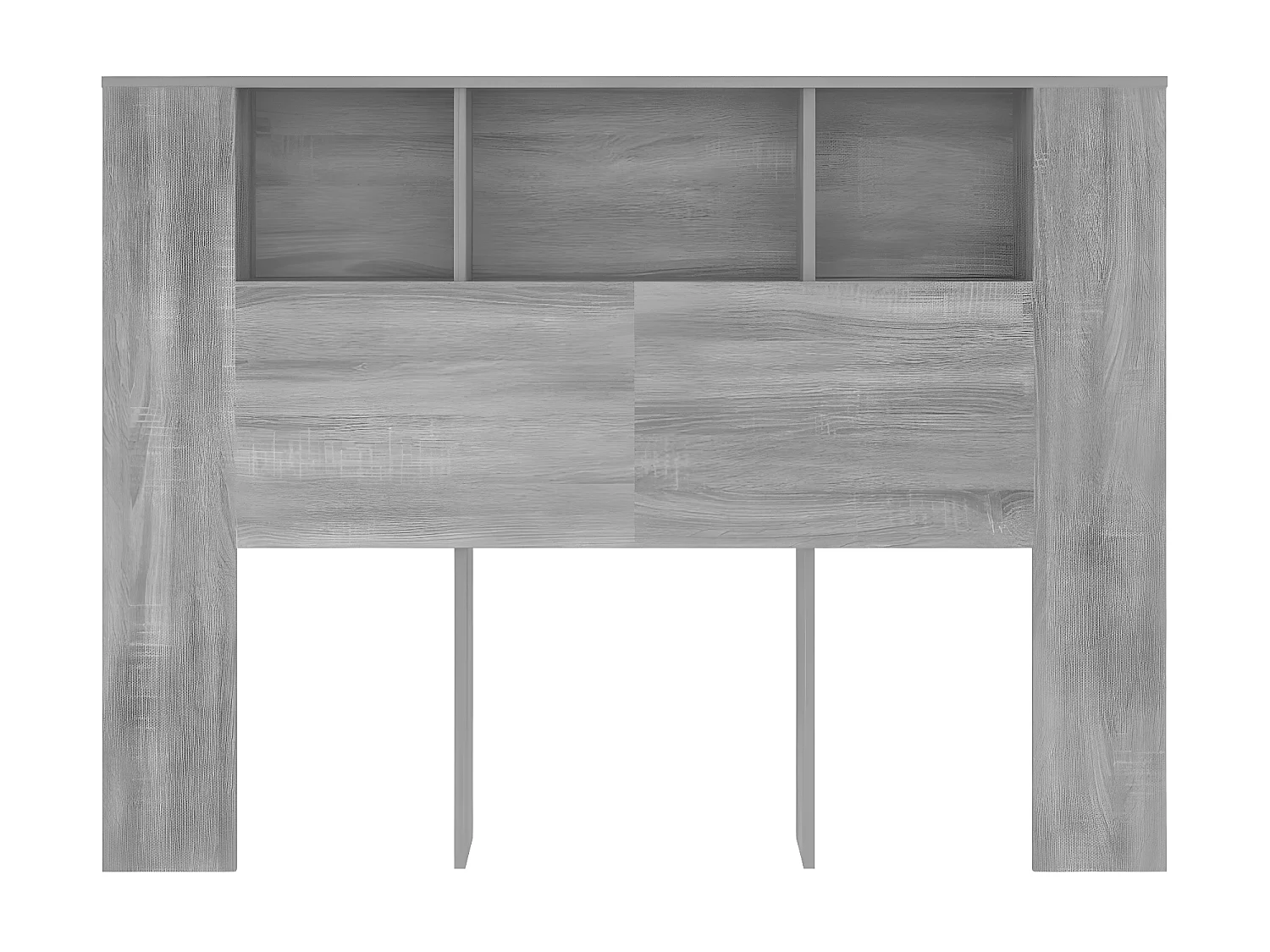 Armoire de tête de lit Sonoma gris 140x18,5x104,5 cm POI13851 BonneVie Meuble