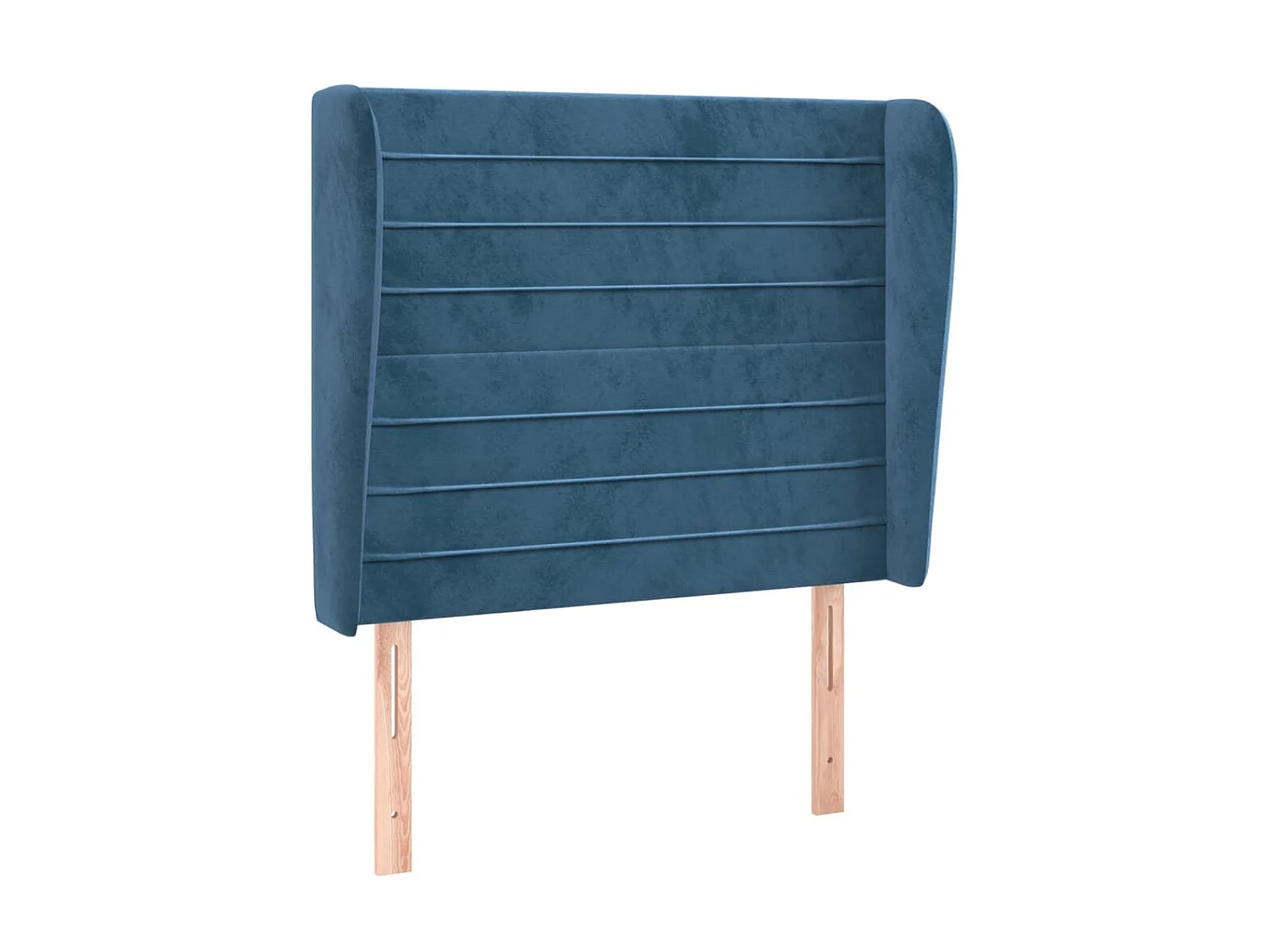 Tête de lit avec oreilles Bleu foncé 103x23x118/128 cm Velours POI48272 BonneVie Meuble