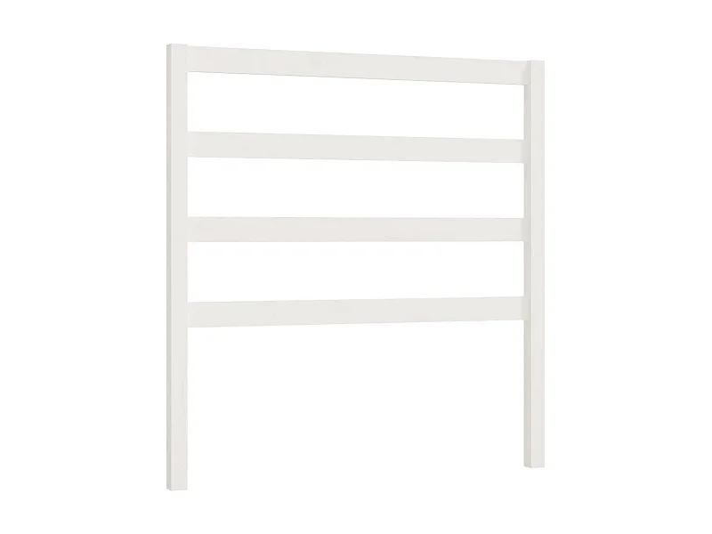 Cabeceira de cama 96x4x100 cm pinho maciço branco PT572652