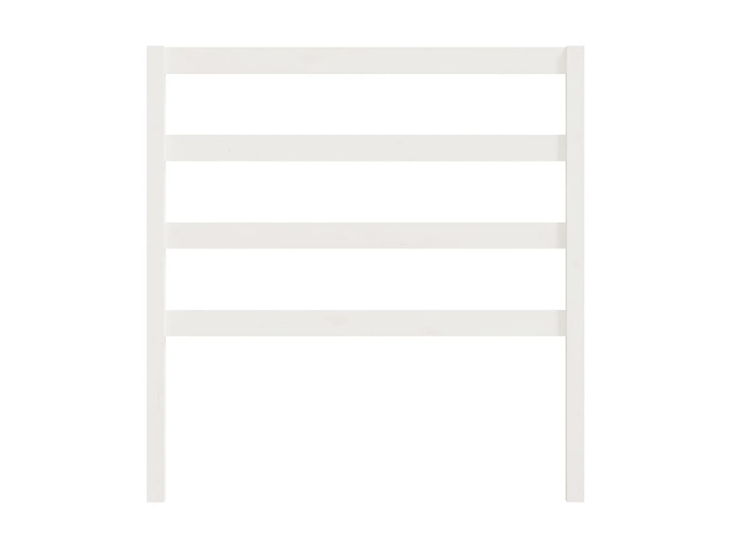 Cabeceira de cama 96x4x100 cm pinho maciço branco PT572652