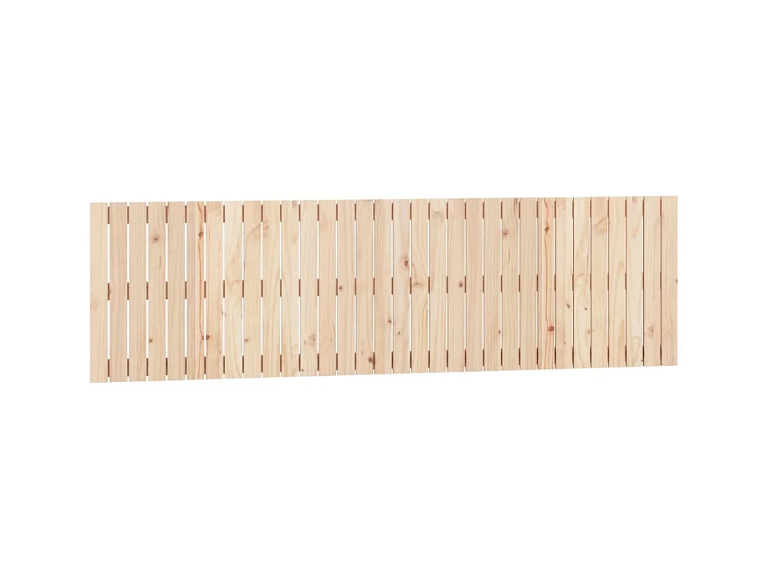Tête de lit murale 204x3x60 cm Bois massif de pin POI96814 BonneVie Meuble