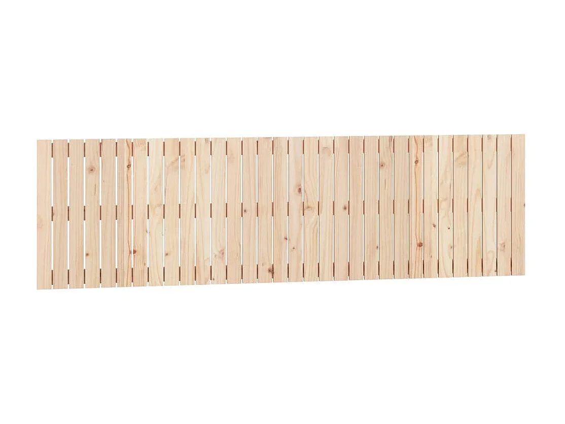 Tête de lit murale 204x3x60 cm Bois massif de pin POI96814 BonneVie Meuble