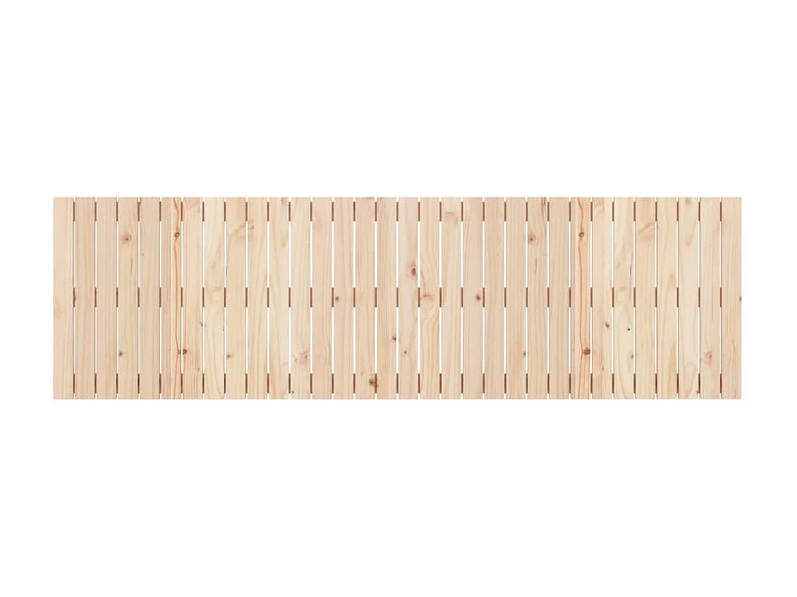 Tête de lit murale 204x3x60 cm Bois massif de pin POI96814 BonneVie Meuble