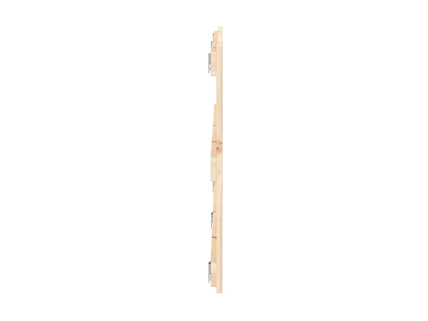 Tête de lit murale 204x3x60 cm Bois massif de pin POI96814 BonneVie Meuble