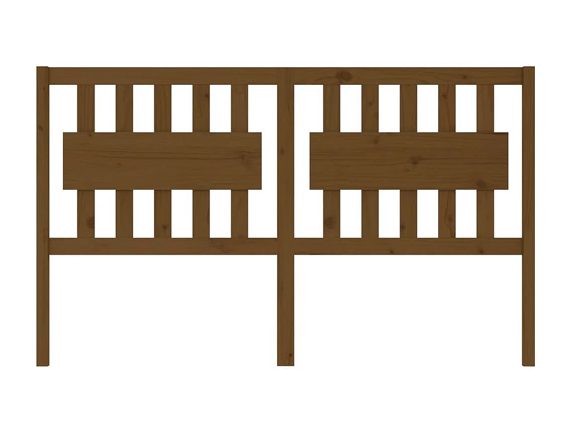 Cabeceira de cama 155,5x4x100 cm pinho maciço castanho mel PT643425