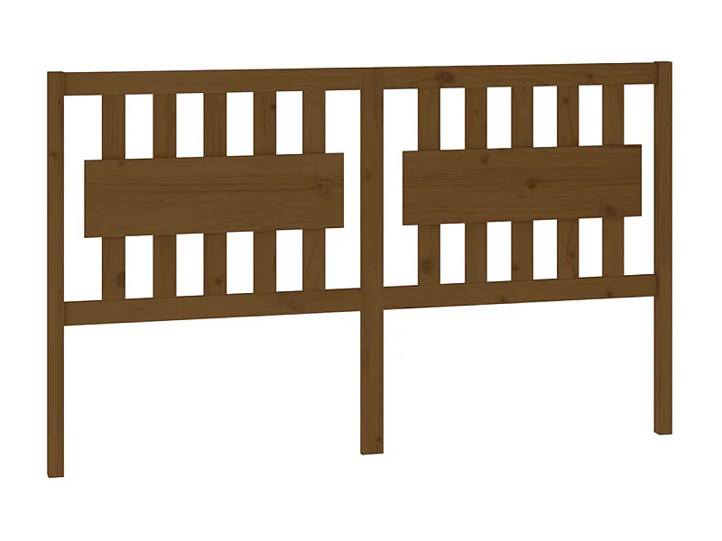 Tête de lit Marron miel 155,5x4x100 cm Bois massif de pin POI41972 BonneVie Meuble