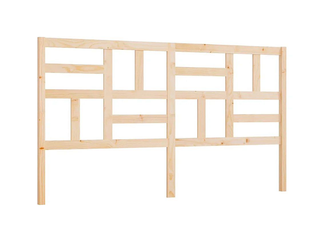 Tête de lit 186x4x104 cm Bois massif de pin POI39427 BonneVie Meuble