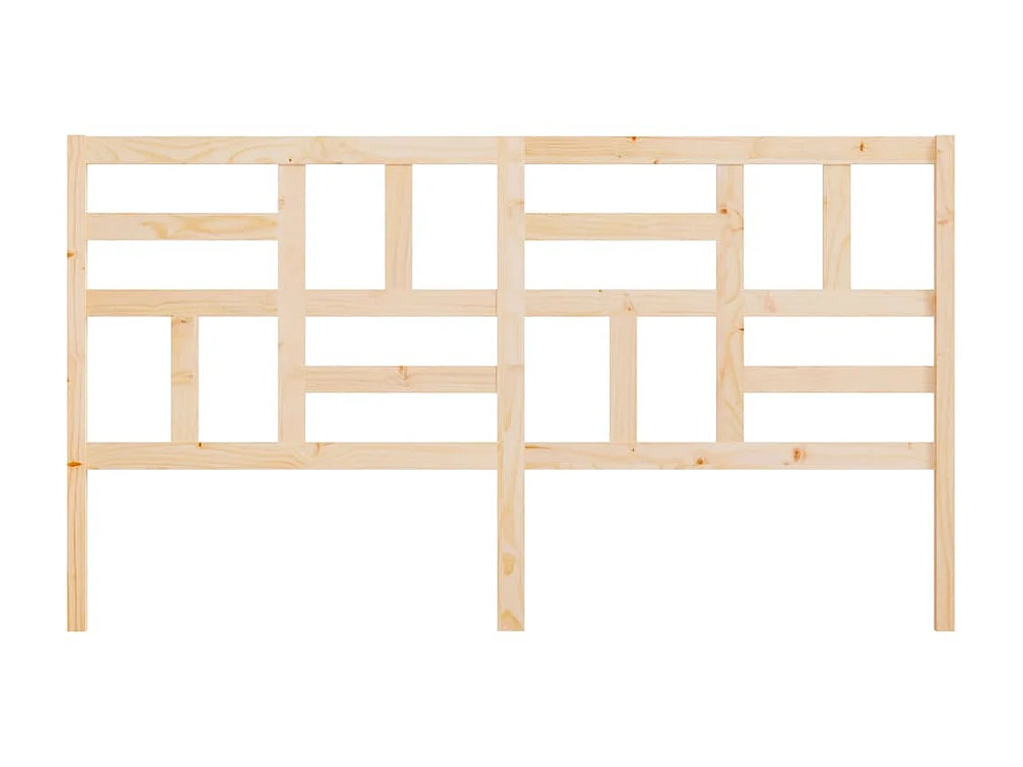 Tête de lit 186x4x104 cm Bois massif de pin POI39427 BonneVie Meuble