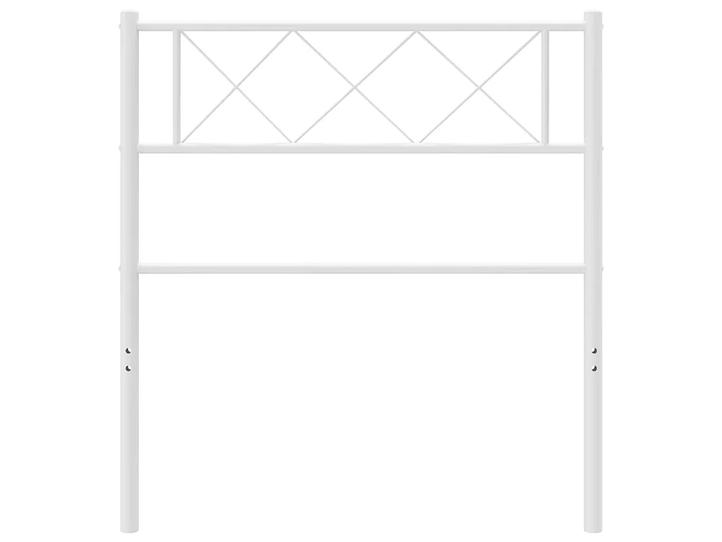 Cabeceira de cama 75 cm metal branco PT944677