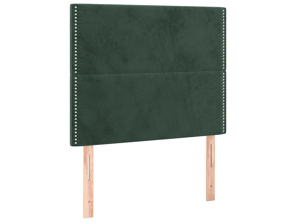 2er-set-Kopfteil,Bettkopfteile Dunkelgrün 90x5x78/88 cm Samt -gkd599181