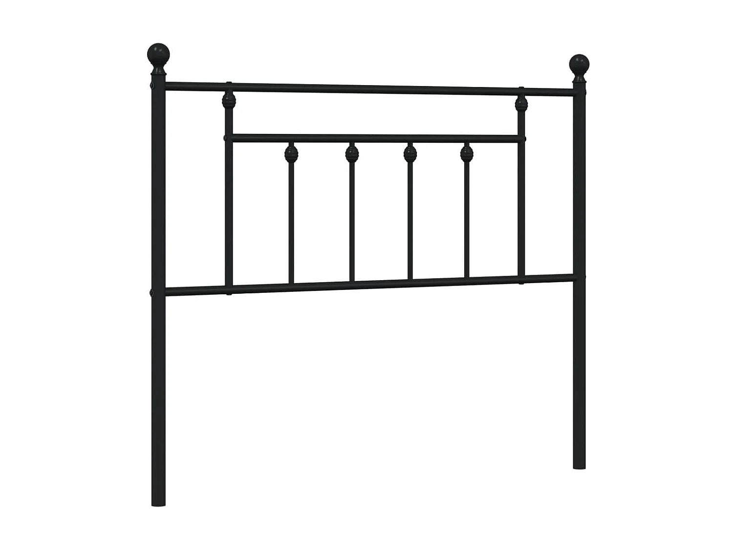 Testiera | Testata del letto in Metallo Nero 100 cm
