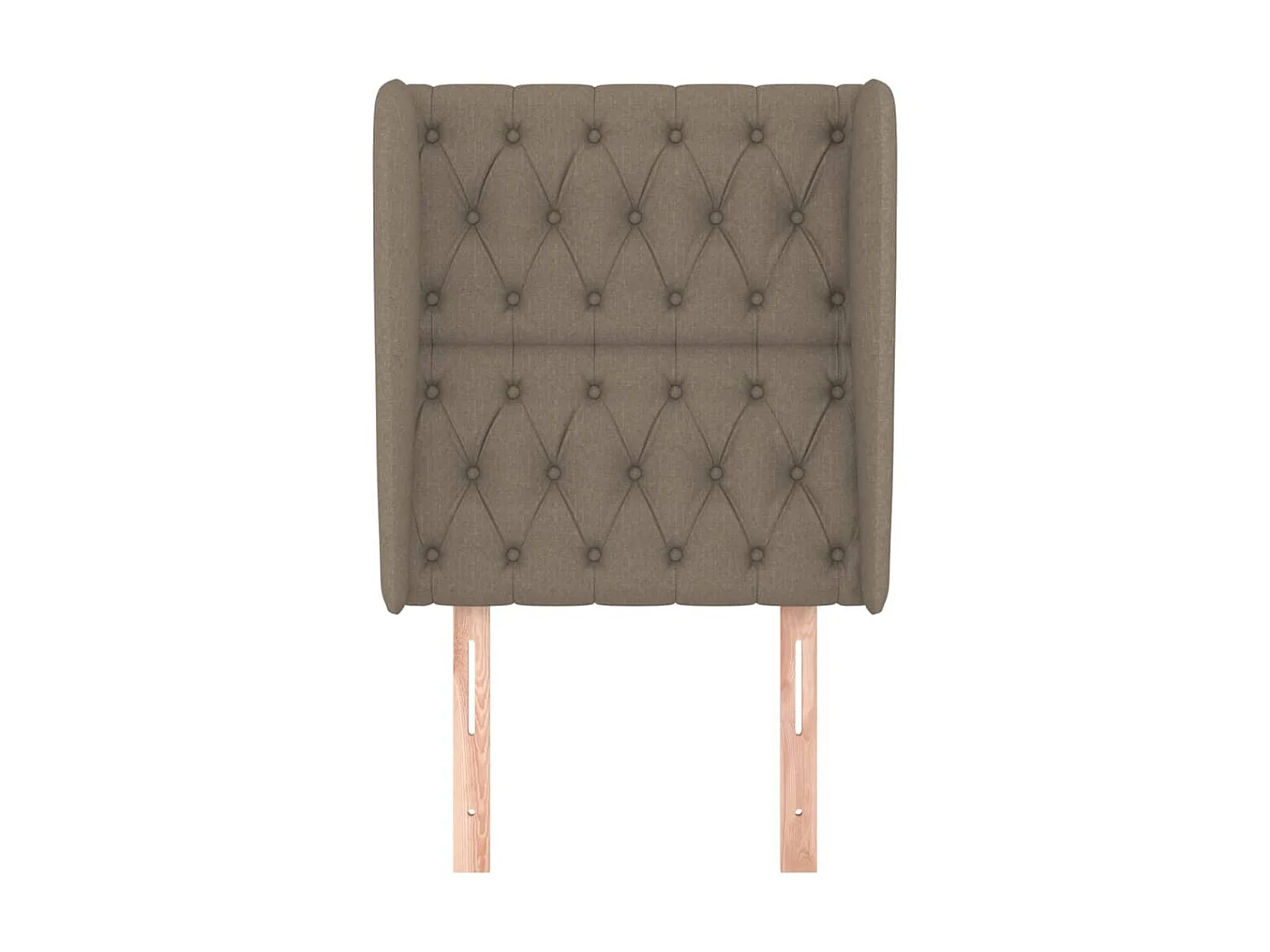 Tête de lit avec oreilles Taupe 83x23x118/128 cm Tissu POI63705 BonneVie Meuble