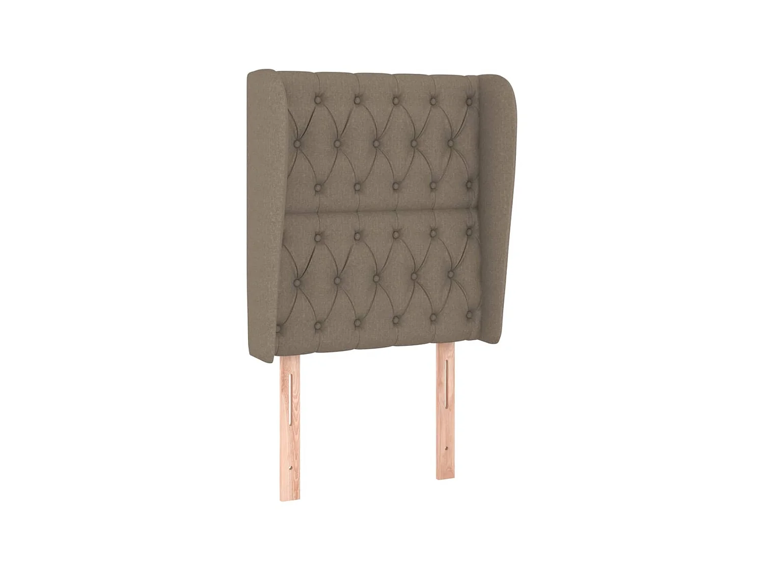 Tête de lit avec oreilles Taupe 83x23x118/128 cm Tissu POI63705 BonneVie Meuble