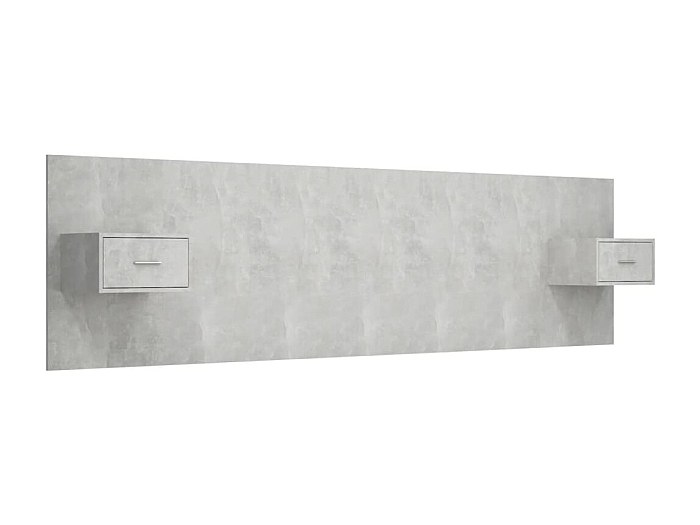 VIDAXL - Testiera Letto Con Scomparti Grigio Sonoma 180x18,5x104,5 Cm