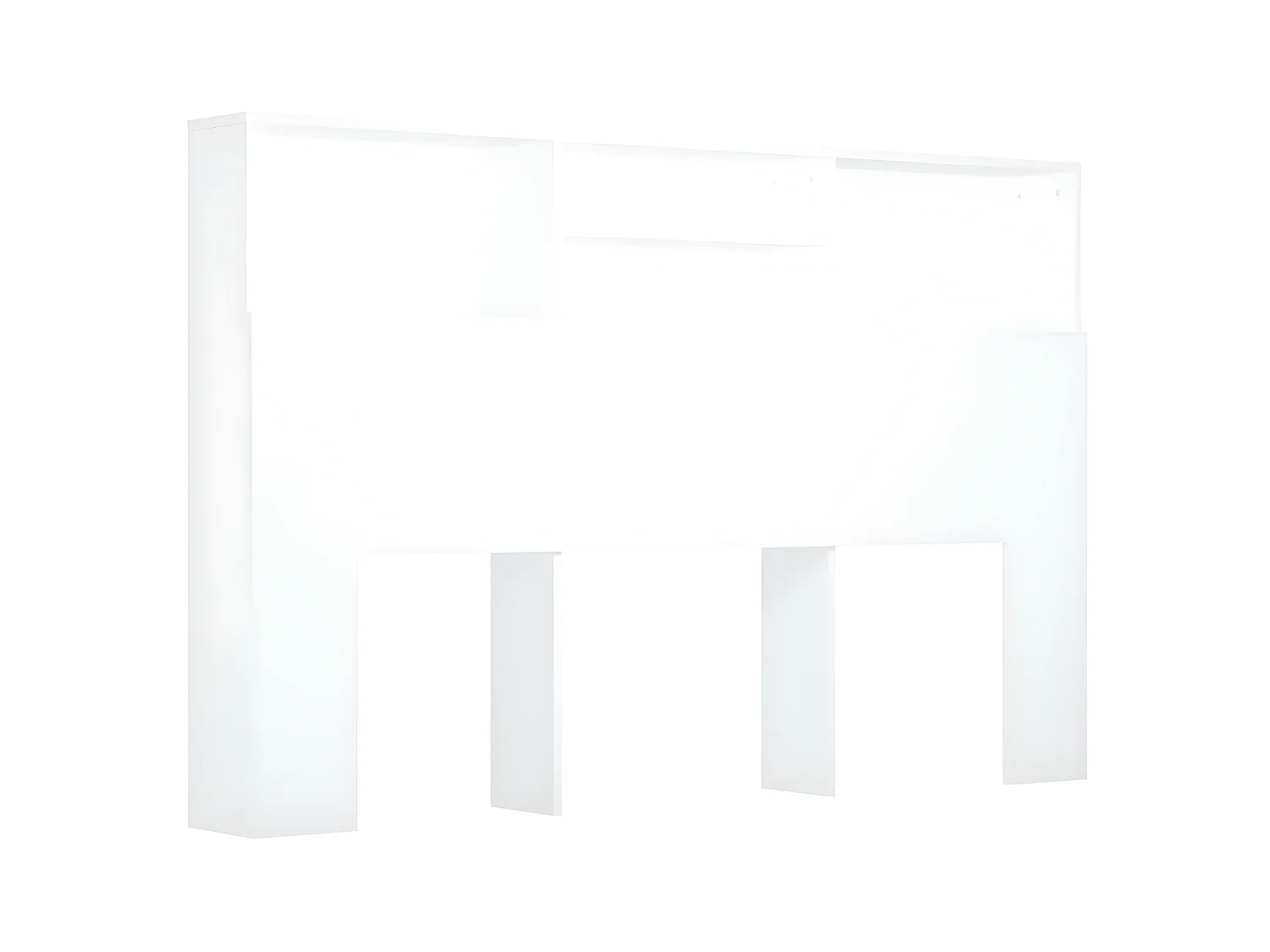 Testiera | Testata del letto con Contenitore Bianco 160x19x103,5 cm