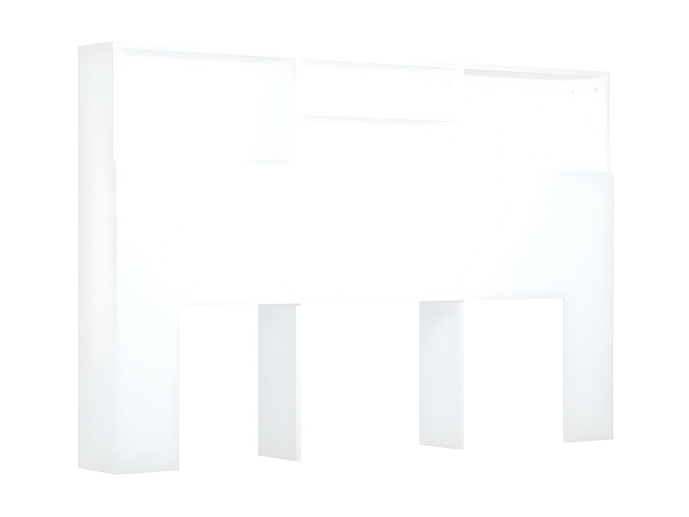 vidaXL Armoire de tête de lit Chêne fumé 160x19x103,5 cm