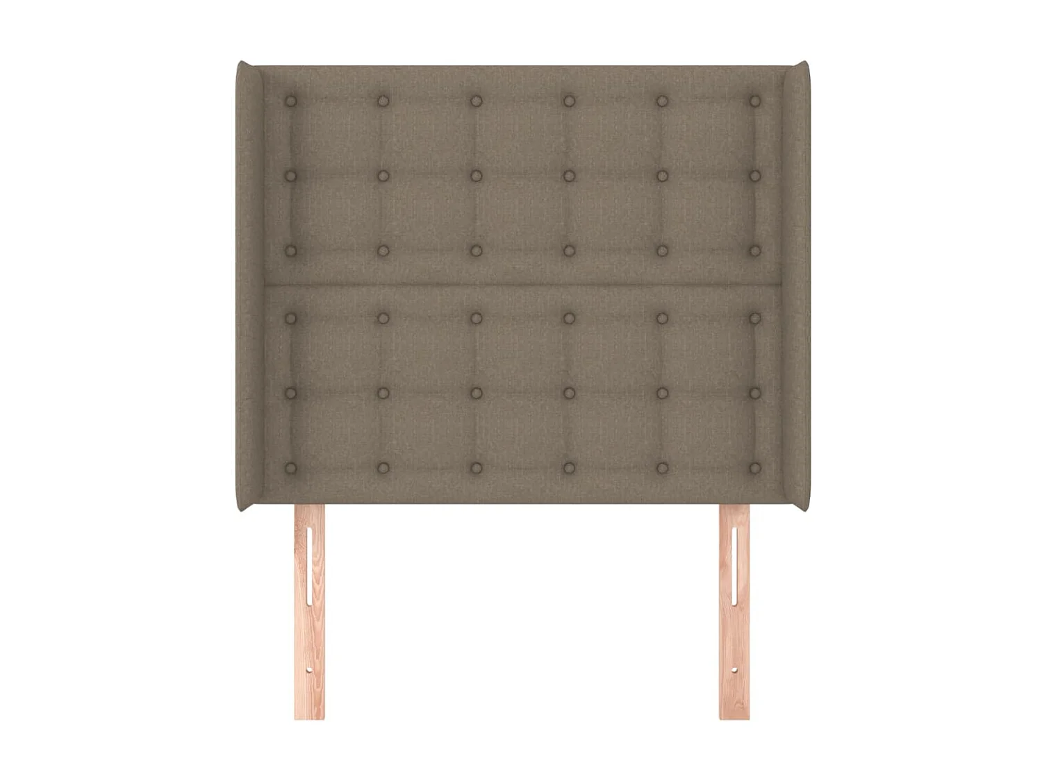 Cabeceira cama abas tecido 103x16x118/128 cm cinza-acastanhado PT673955