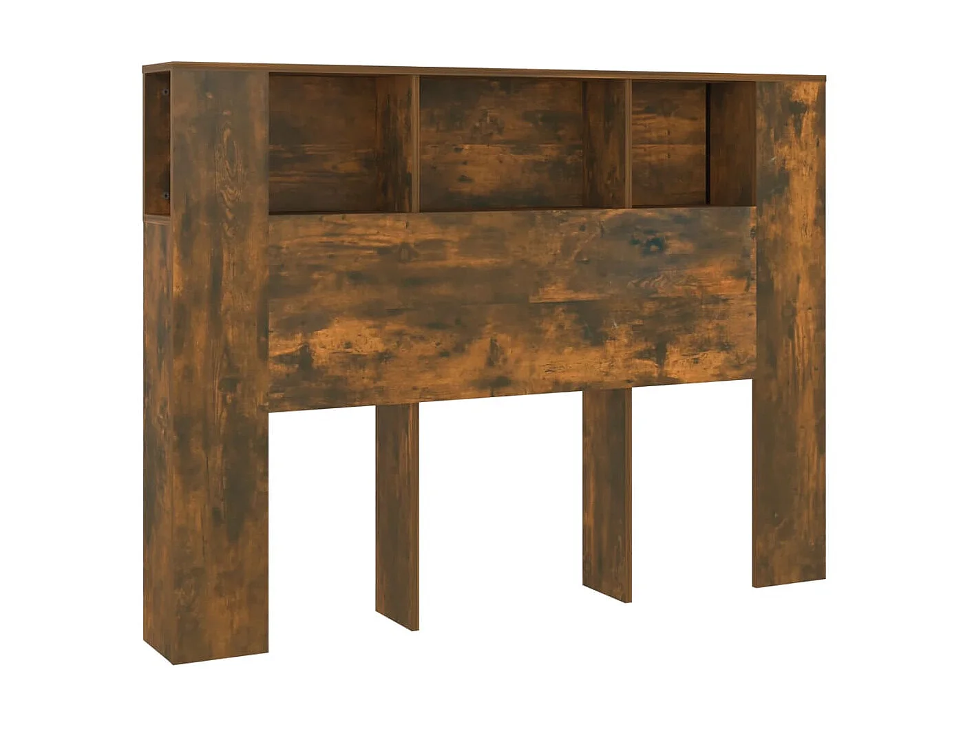 Armário de cabeceira 140x18,5x104,5 cm cor carvalho fumado PT794545