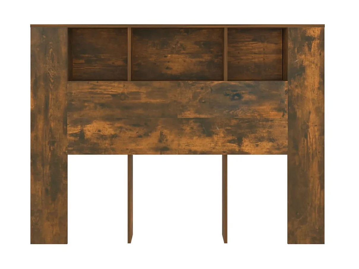 Armário de cabeceira 140x18,5x104,5 cm cor carvalho fumado PT794545