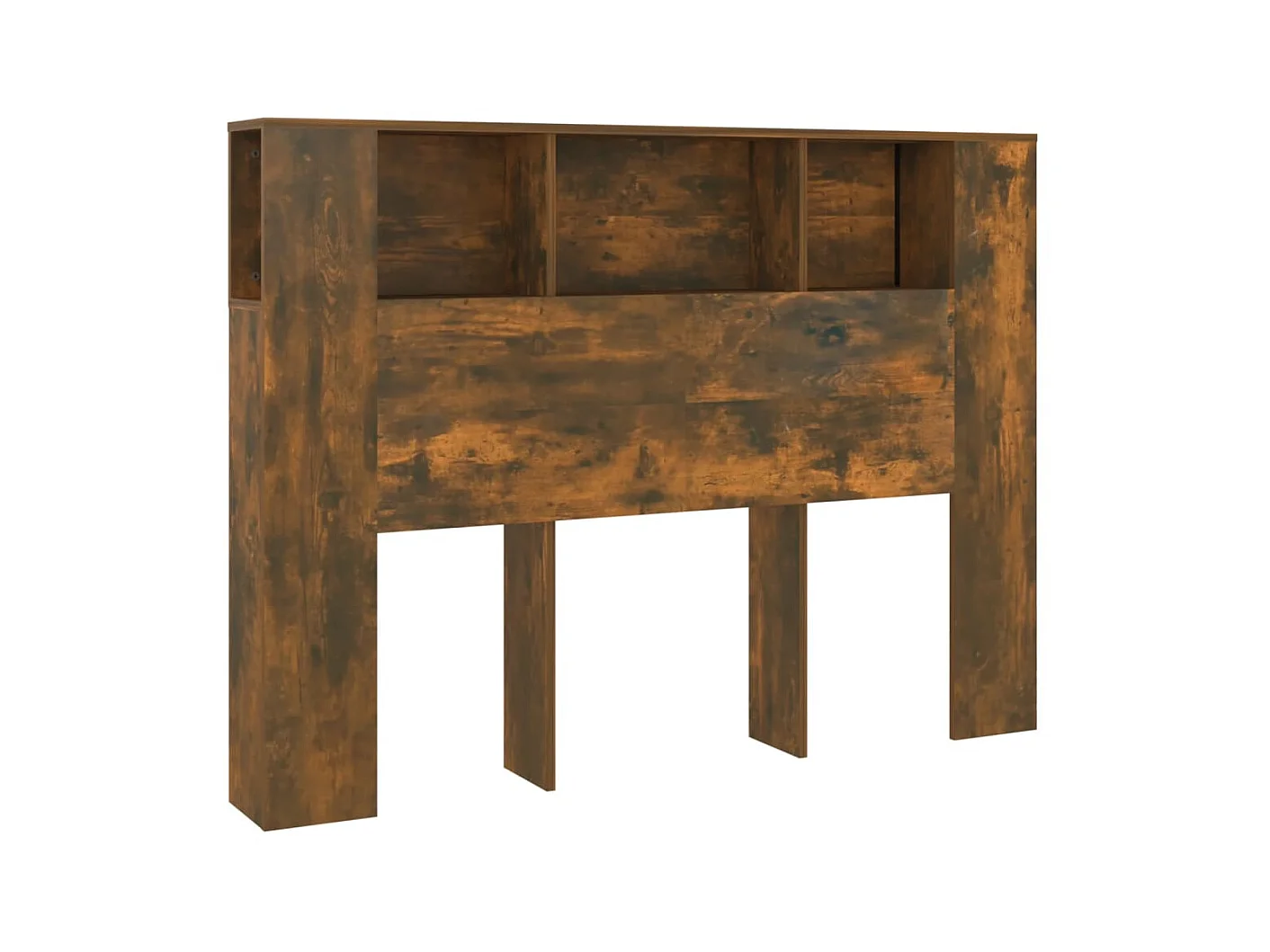 Testiera | Testata del letto con Scomparti Rovere Fumo 140x18,5x104,5 cm