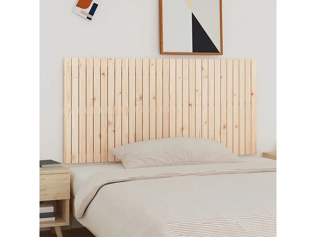 Wand-Kopfteil,Bettkopfteil 185x3x90 cm Massivholz Kiefer -gkd918017