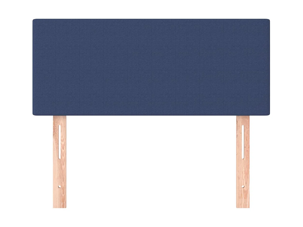 Cabecero de tela azul 100x5x78/88 cm ES89408