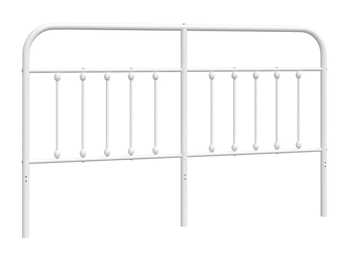 Cabeceira de cama 160 cm metal branco PT237039