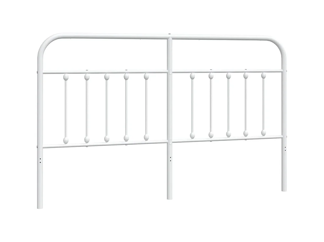 Tête de lit métal blanc 160 cm POI90096 BonneVie Meuble