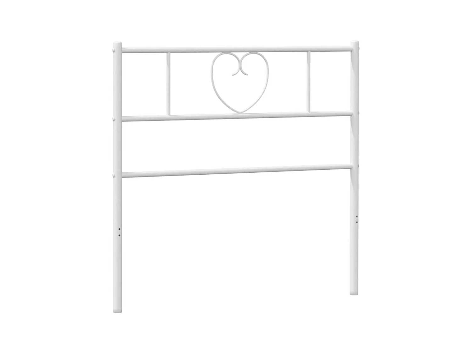 Tête de lit métal blanc 90 cm POI61204 BonneVie Meuble