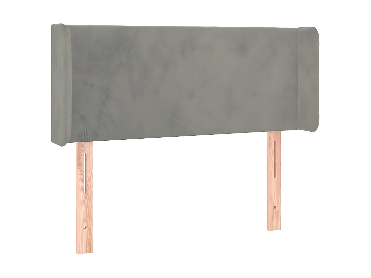 Tête de lit à LED Gris clair 83x16x78,88 cm Velours LWE69220 BonneVie Meuble
