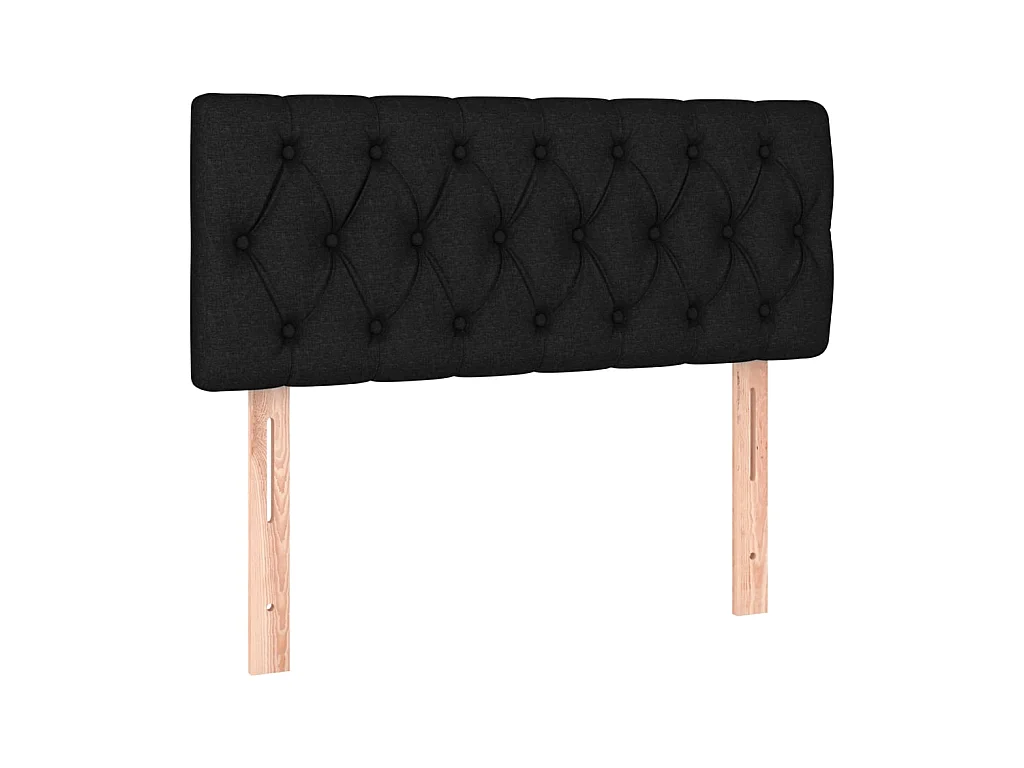 Tête de lit Noir 90x7x78/88 cm Tissu POI48555 BonneVie Meuble
