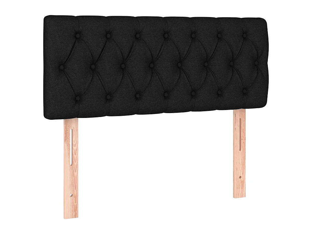 Tête de lit Noir 90x7x78/88 cm Tissu POI48555 BonneVie Meuble