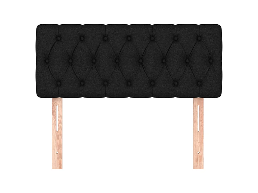 Tête de lit Noir 90x7x78/88 cm Tissu POI48555 BonneVie Meuble