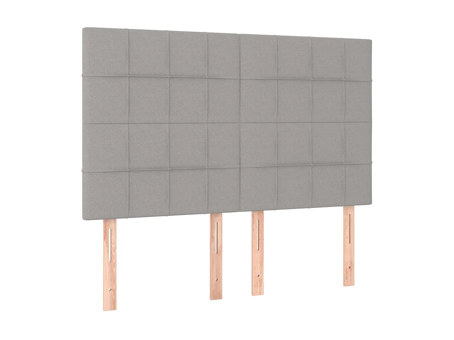 Kopfteil,Bettkopfteile 4 Stk. Hellgrau 72x5x78/88 cm Stoff -gkd755704