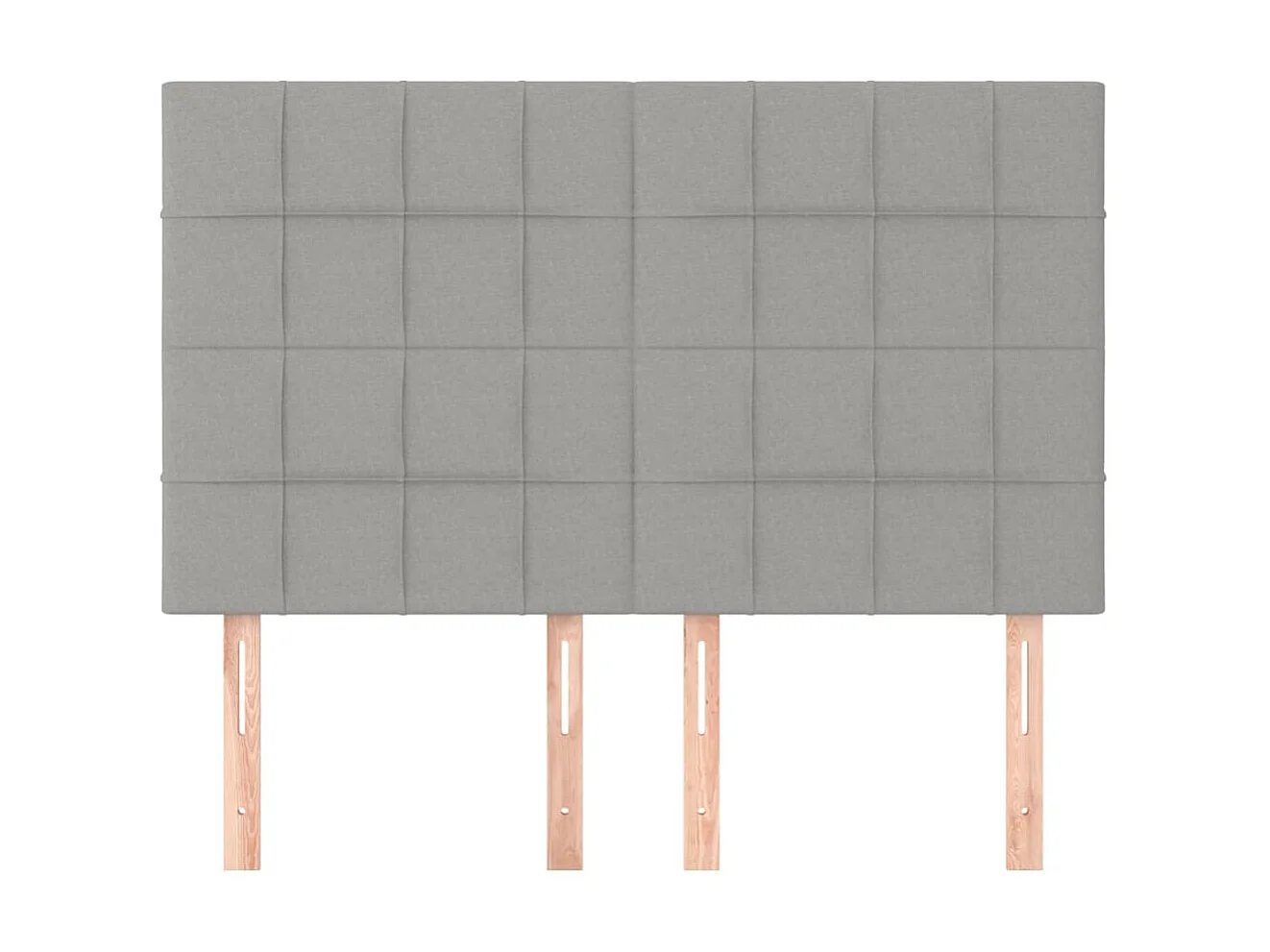 Kopfteil,Bettkopfteile 4 Stk. Hellgrau 72x5x78/88 cm Stoff -gkd755704