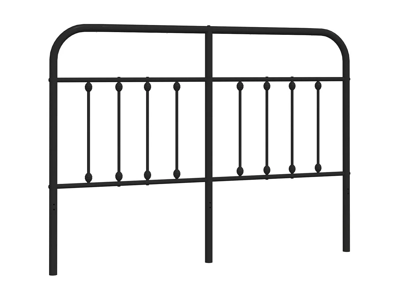 Cabecero de metal negro 135 cm ES84933