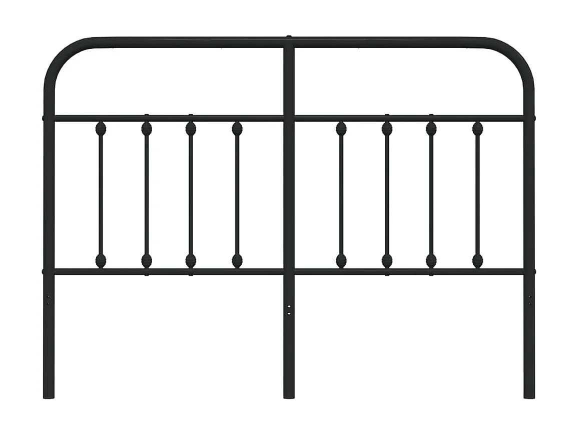 Cabecero de metal negro 135 cm ES84933