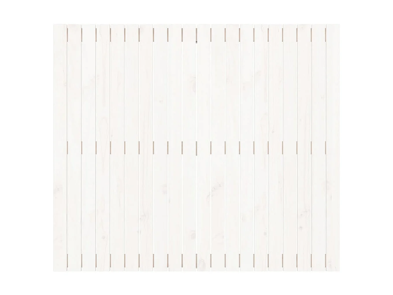 Tête de lit murale Blanc 127,5x3x110 cm Bois massif de pin POI11938 BonneVie Meuble