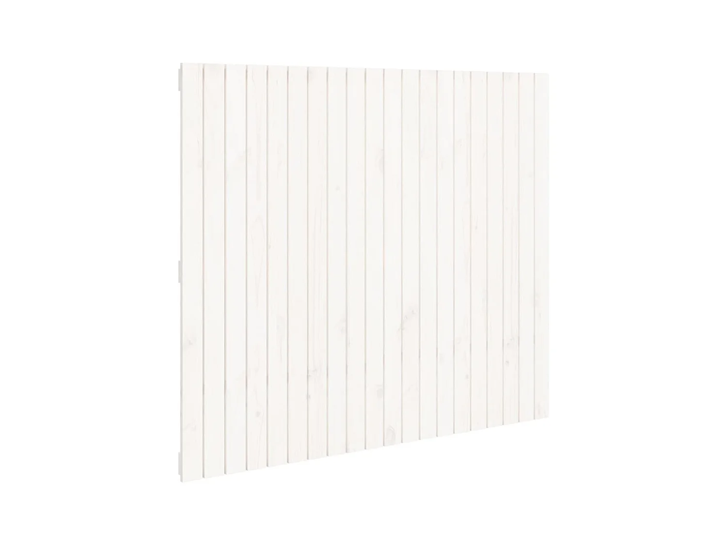 Testiera | Testata del letto da Parete Bianca 127,5x3x110 cm Legno Massello di Pino