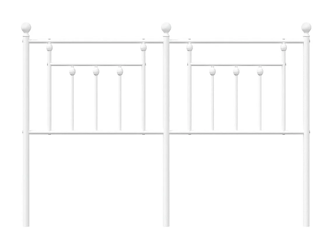 Kopfteil,Bettkopfteil Metall Weiß 135 cm -gkd855830