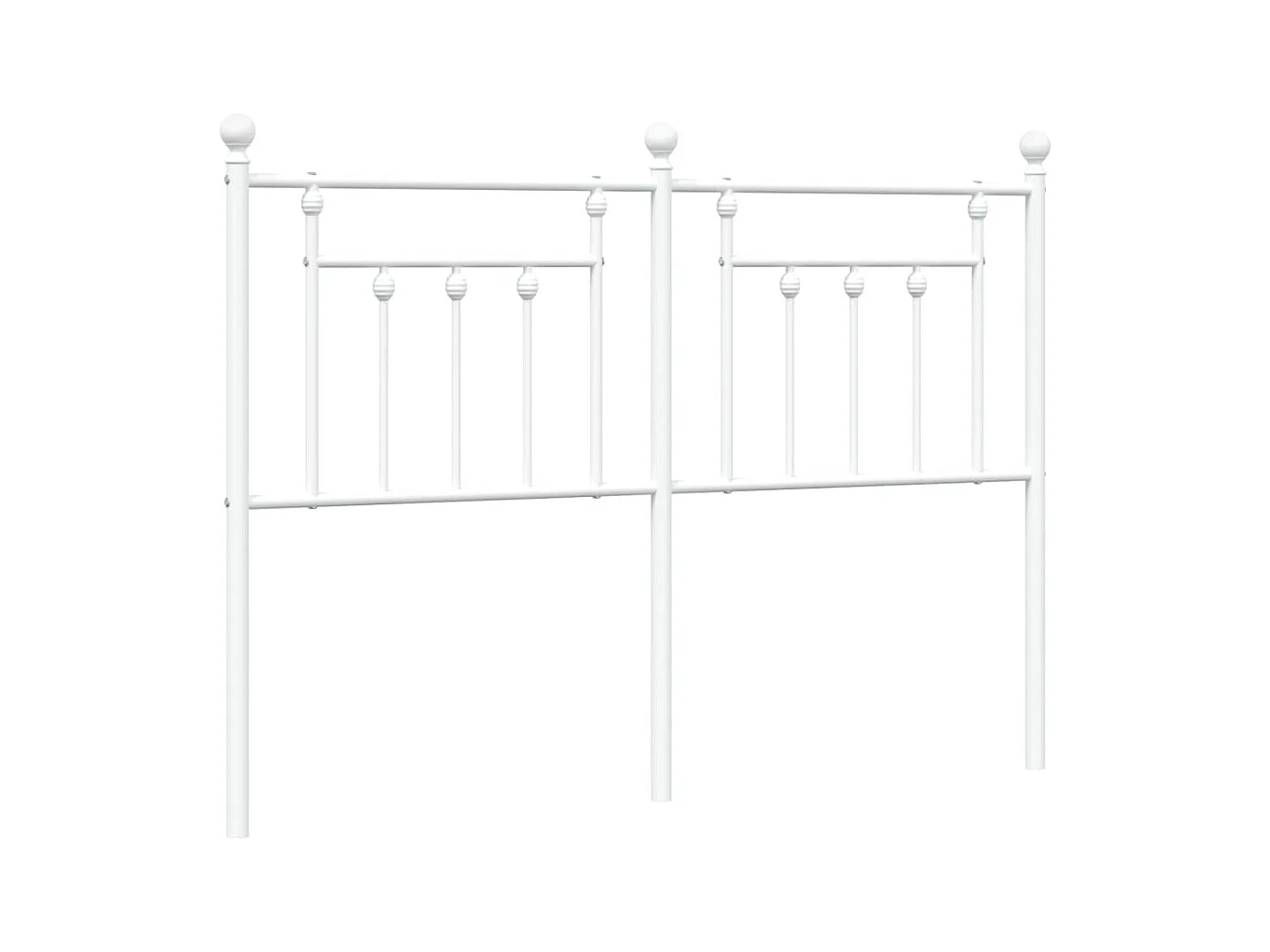 Tête de lit métal blanc 135 cm POI75837 BonneVie Meuble