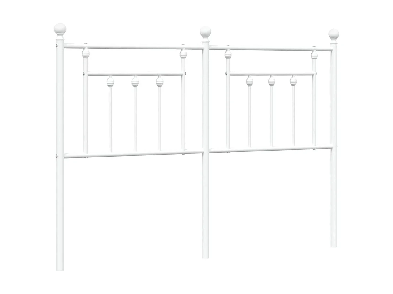 Tête de lit métal blanc 135 cm POI75837 BonneVie Meuble