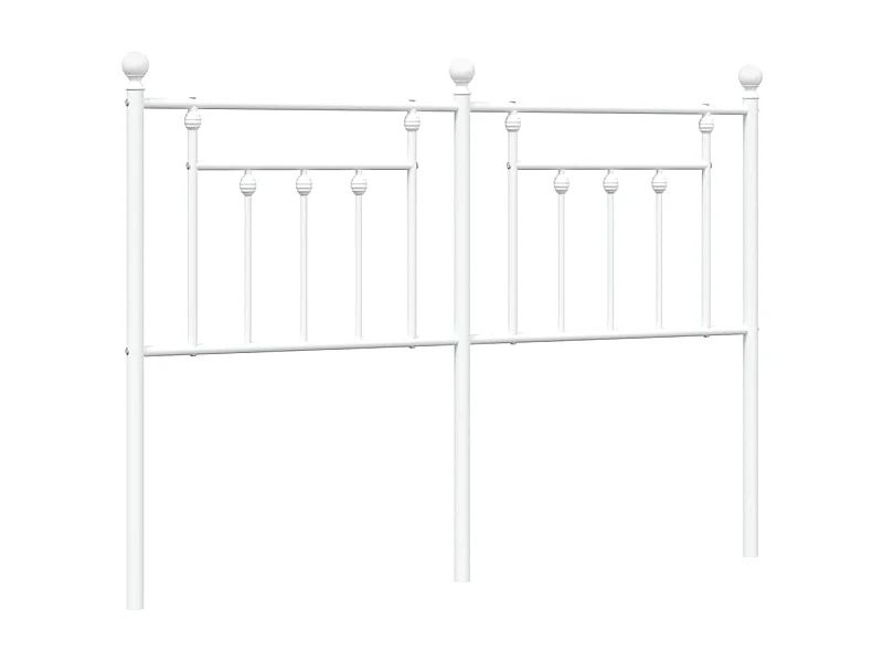 Hoofdbord 135 cm metaal wit NL313641