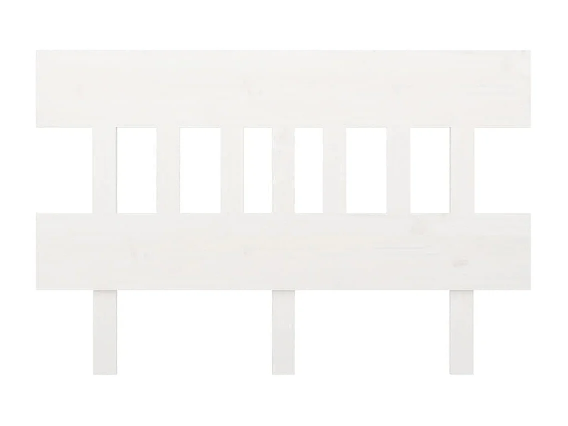 Tête de lit Blanc 143,5x3x81 cm Bois massif de pin POI86353 BonneVie Meuble