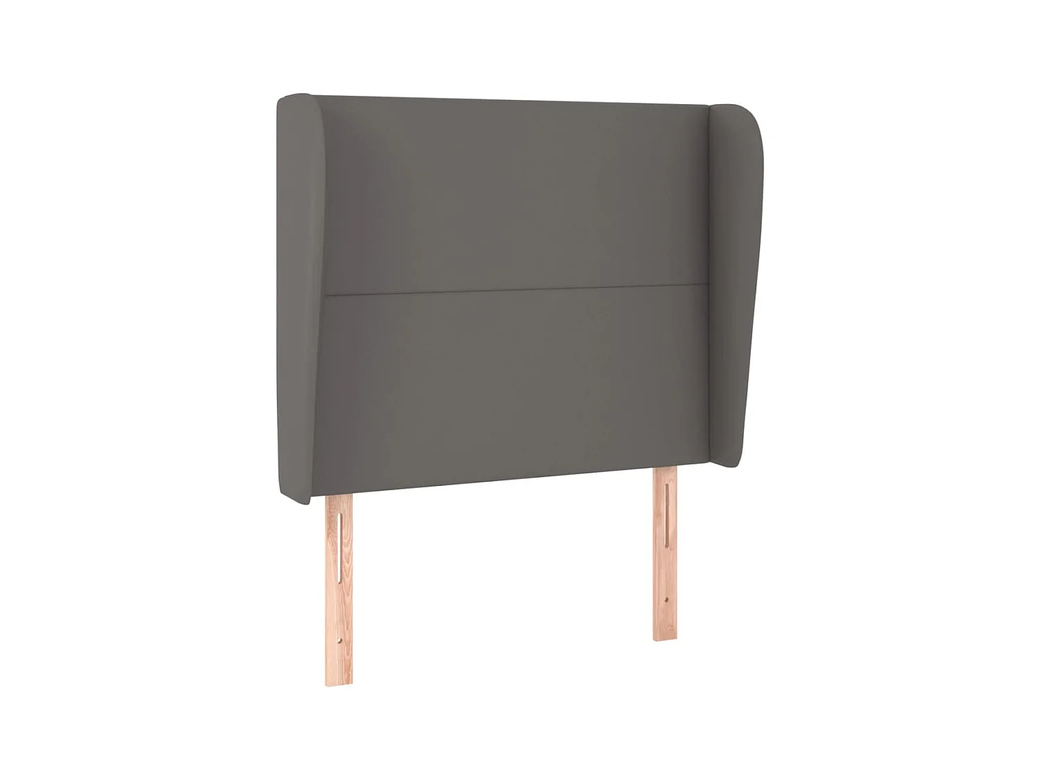Tête de lit avec oreilles Gris 83x23x118/128 cm Similicuir POI67108 BonneVie Meuble