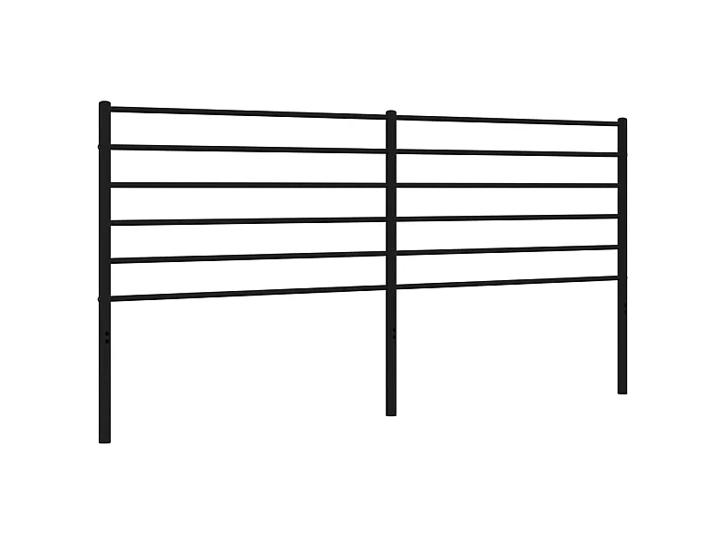 Cabeceira de cama 180 cm metal preto PT770830